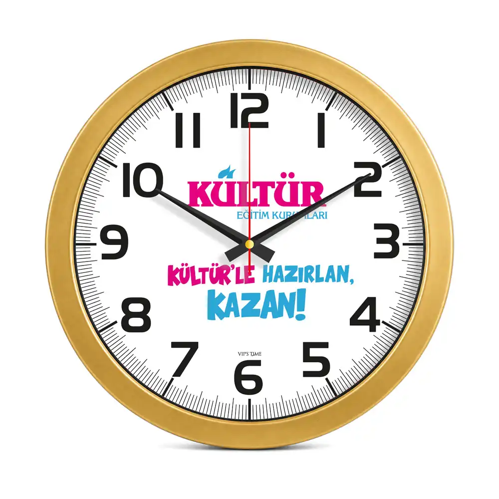 Metalize Duvar Saati